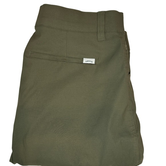 Orvis Men's Olive Green Stretch Water Repellent Comfort Hiking Pants 34x30 - Picture 1 of 6